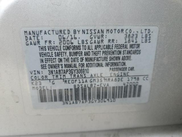 Photo 12 VIN: 3N1AB7AP3GY306910 - NISSAN SENTRA S 