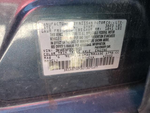 Photo 11 VIN: 3N1AB7AP3GY309127 - NISSAN SENTRA 