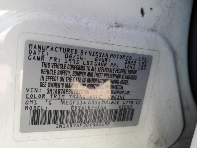 Photo 11 VIN: 3N1AB7AP3GY322198 - NISSAN SENTRA S 