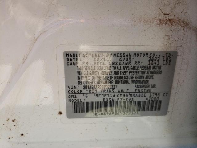 Photo 9 VIN: 3N1AB7AP3GY323321 - NISSAN SENTRA S 