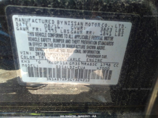 Photo 8 VIN: 3N1AB7AP3GY324212 - NISSAN SENTRA 