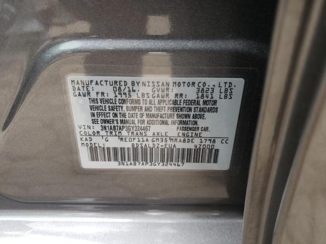 Photo 9 VIN: 3N1AB7AP3GY324467 - NISSAN SENTRA S 