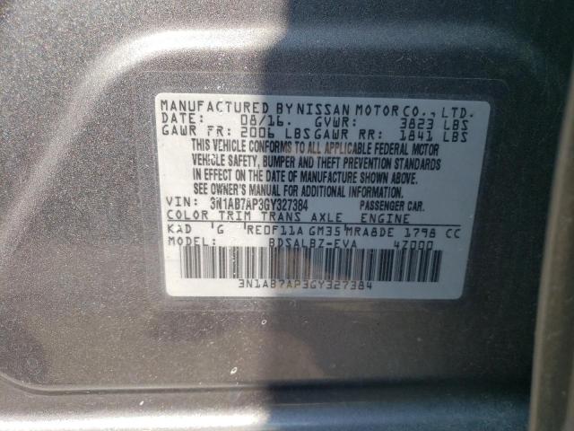 Photo 11 VIN: 3N1AB7AP3GY327384 - NISSAN SENTRA S 