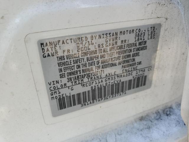 Photo 9 VIN: 3N1AB7AP3GY337171 - NISSAN SENTRA S 