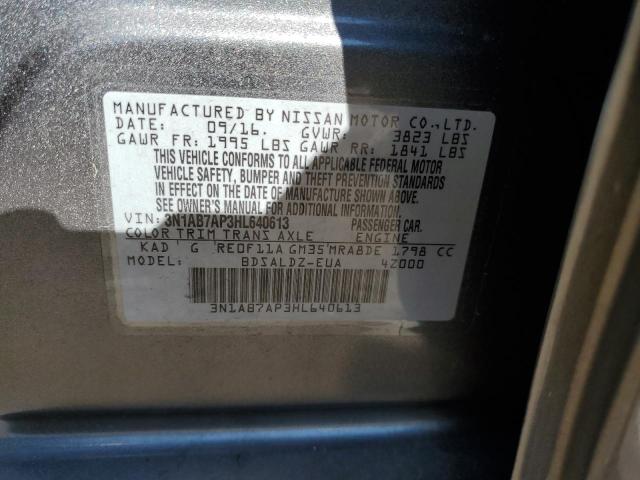 Photo 9 VIN: 3N1AB7AP3HL640613 - NISSAN SENTRA S 