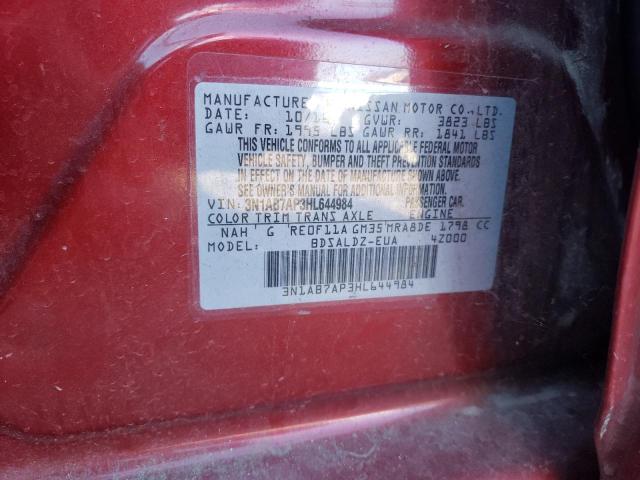 Photo 9 VIN: 3N1AB7AP3HL644984 - NISSAN SENTRA S 