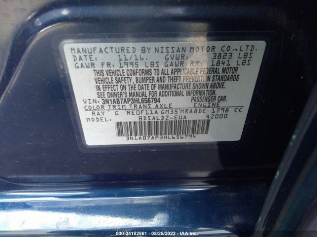 Photo 8 VIN: 3N1AB7AP3HL656794 - NISSAN SENTRA 