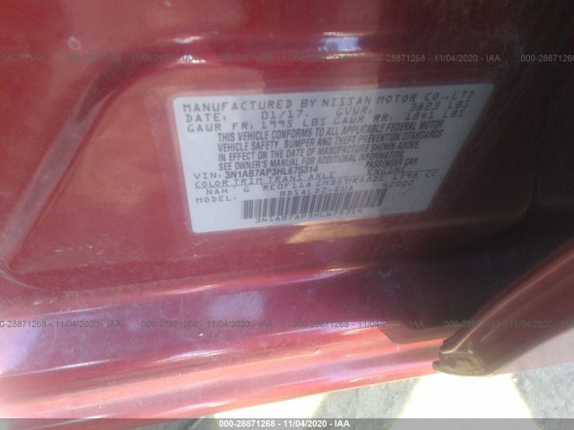 Photo 8 VIN: 3N1AB7AP3HL675318 - NISSAN SENTRA 