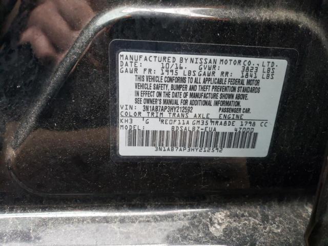 Photo 11 VIN: 3N1AB7AP3HY212592 - NISSAN SENTRA S 