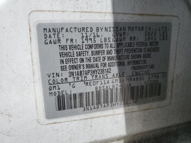 Photo 11 VIN: 3N1AB7AP3HY238142 - NISSAN SENTRA 