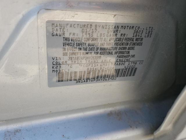 Photo 11 VIN: 3N1AB7AP3HY263980 - NISSAN SENTRA S 