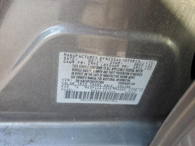 Photo 12 VIN: 3N1AB7AP3HY267964 - NISSAN SENTRA S 