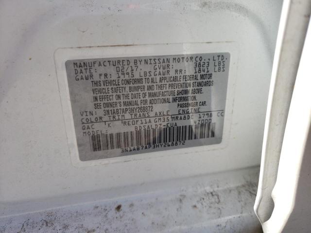 Photo 9 VIN: 3N1AB7AP3HY268872 - NISSAN SENTRA S 