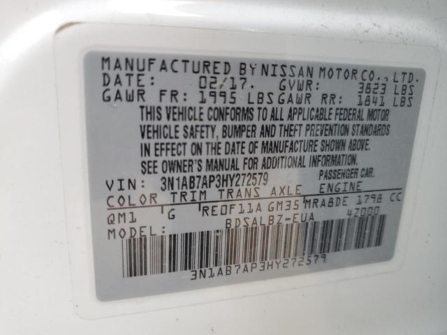 Photo 11 VIN: 3N1AB7AP3HY272579 - NISSAN SENTRA 