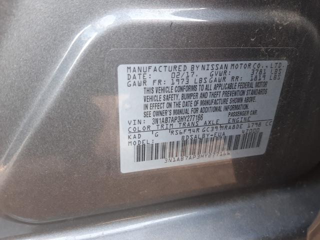 Photo 9 VIN: 3N1AB7AP3HY277166 - NISSAN SENTRA S 