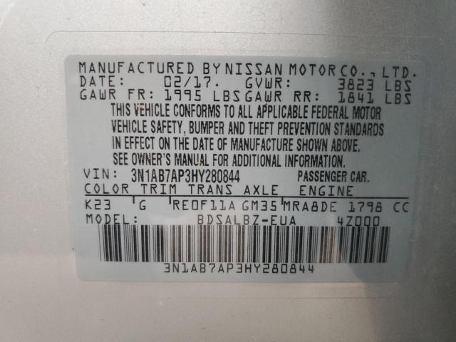 Photo 11 VIN: 3N1AB7AP3HY280844 - NISSAN SENTRA 