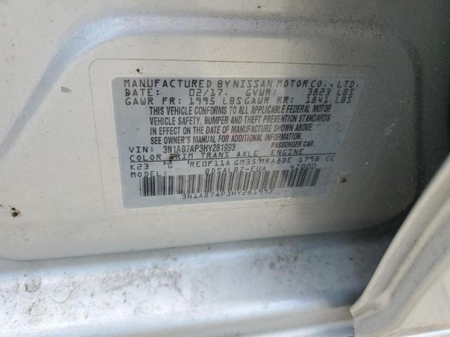 Photo 11 VIN: 3N1AB7AP3HY281993 - NISSAN SENTRA S 