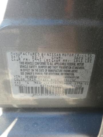 Photo 11 VIN: 3N1AB7AP3HY298549 - NISSAN SENTRA S 