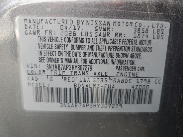 Photo 12 VIN: 3N1AB7AP3HY307279 - NISSAN SENTRA 