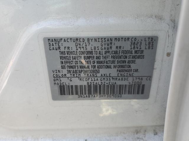 Photo 11 VIN: 3N1AB7AP3HY309050 - NISSAN SENTRA S 