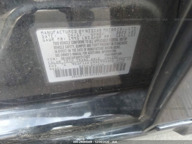 Photo 8 VIN: 3N1AB7AP3HY317407 - NISSAN SENTRA 