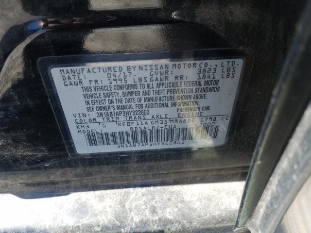 Photo 9 VIN: 3N1AB7AP3HY322803 - NISSAN SENTRA S 