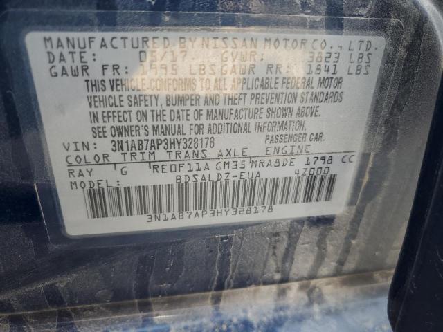 Photo 12 VIN: 3N1AB7AP3HY328178 - NISSAN SENTRA 