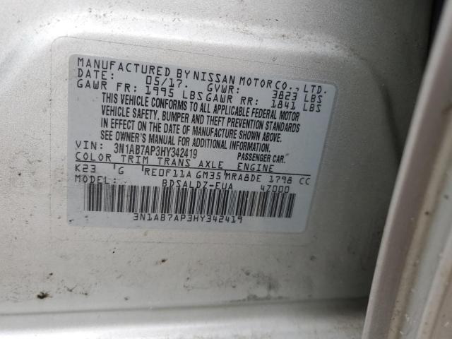 Photo 12 VIN: 3N1AB7AP3HY342419 - NISSAN SENTRA 