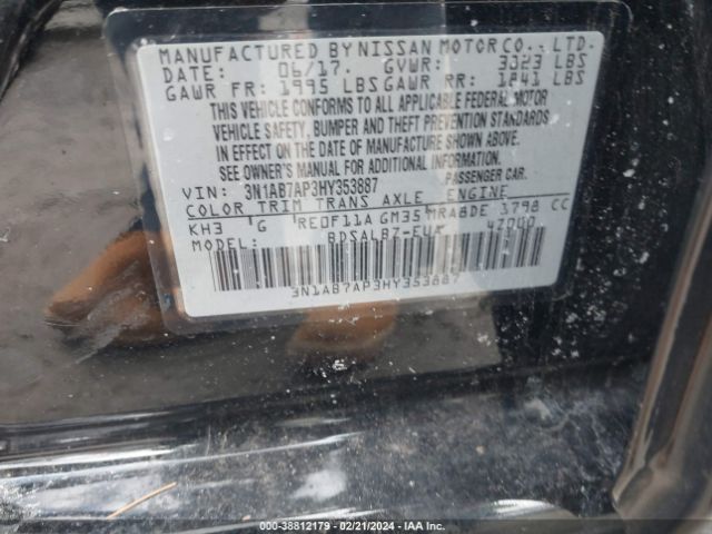 Photo 8 VIN: 3N1AB7AP3HY353887 - NISSAN SENTRA 