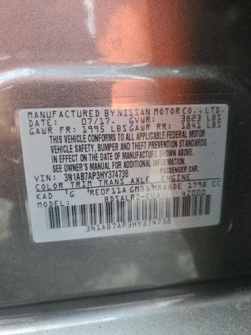 Photo 11 VIN: 3N1AB7AP3HY374738 - NISSAN SENTRA 