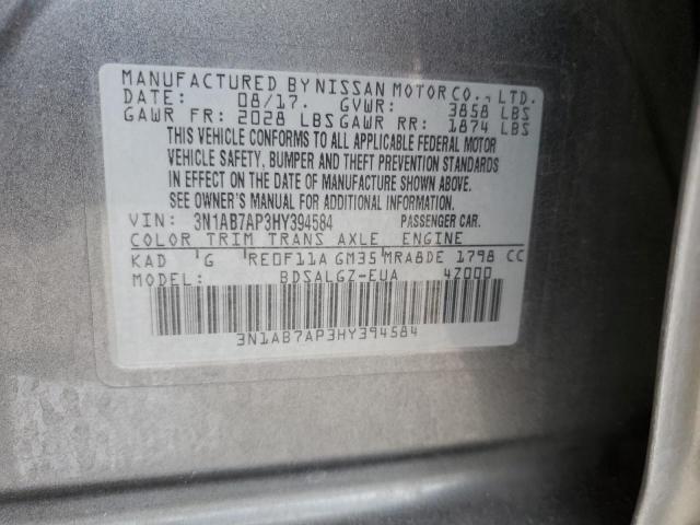 Photo 11 VIN: 3N1AB7AP3HY394584 - NISSAN SENTRA S 