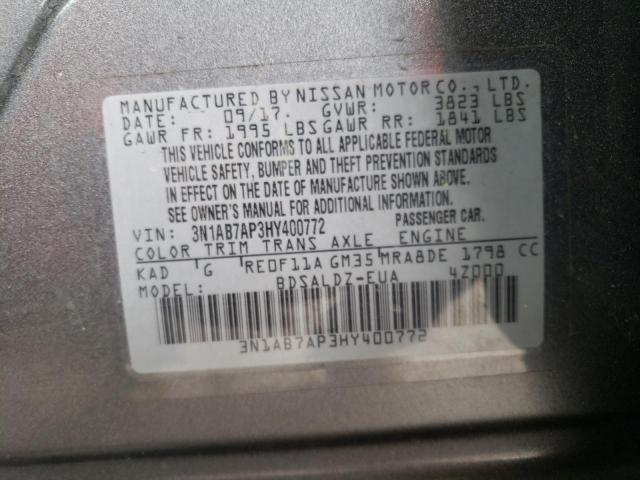 Photo 11 VIN: 3N1AB7AP3HY400772 - NISSAN SENTRA 