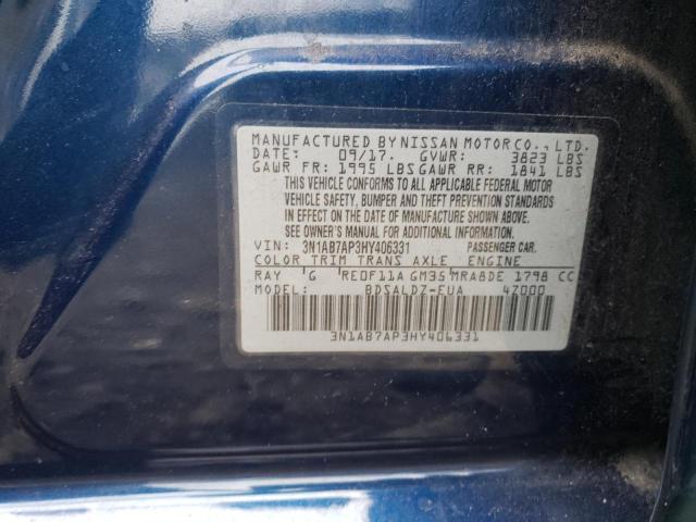 Photo 9 VIN: 3N1AB7AP3HY406331 - NISSAN SENTRA S 