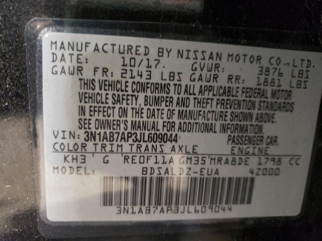 Photo 9 VIN: 3N1AB7AP3JL609044 - NISSAN SENTRA S 