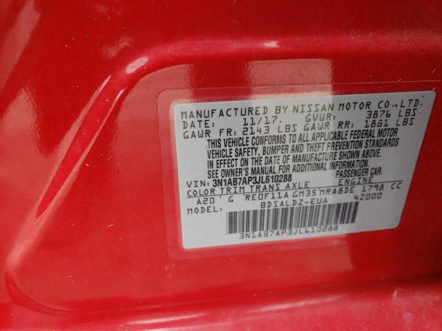 Photo 9 VIN: 3N1AB7AP3JL610288 - NISSAN SENTRA S 