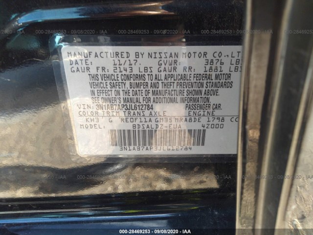 Photo 8 VIN: 3N1AB7AP3JL612784 - NISSAN SENTRA 