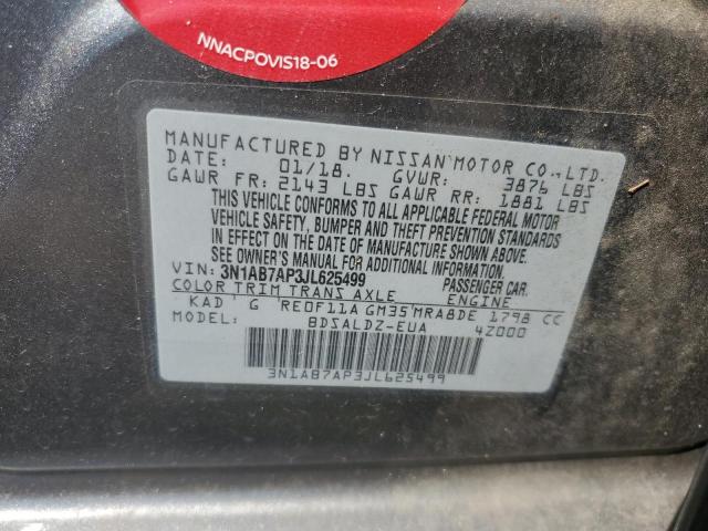 Photo 11 VIN: 3N1AB7AP3JL625499 - NISSAN SENTRA S 