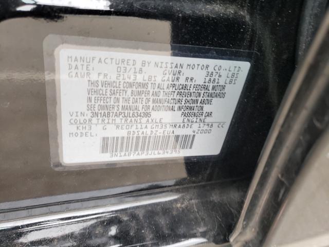 Photo 9 VIN: 3N1AB7AP3JL634395 - NISSAN SENTRA S 