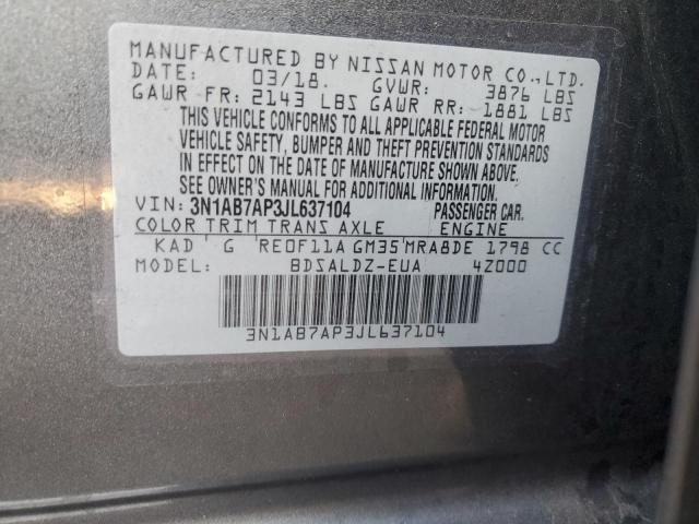 Photo 12 VIN: 3N1AB7AP3JL637104 - NISSAN SENTRA S 