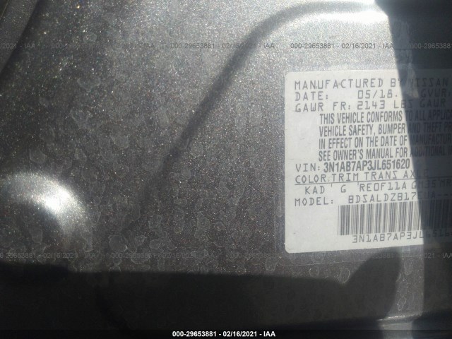 Photo 8 VIN: 3N1AB7AP3JL651620 - NISSAN SENTRA 