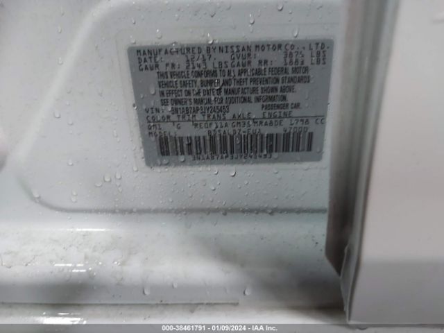 Photo 8 VIN: 3N1AB7AP3JY245453 - NISSAN SENTRA 