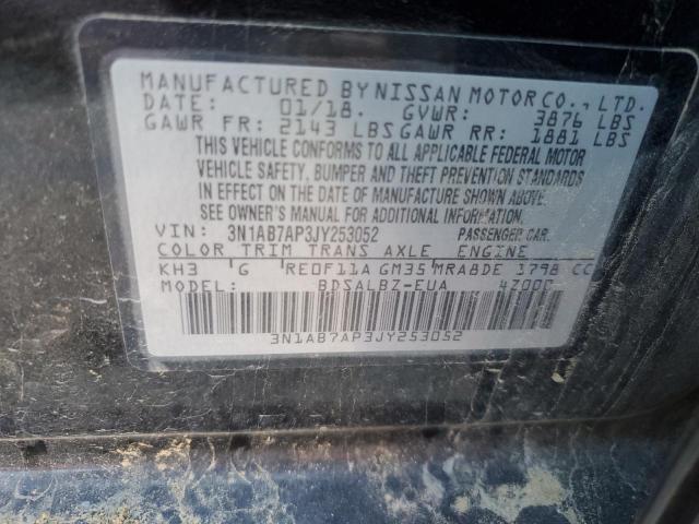 Photo 12 VIN: 3N1AB7AP3JY253052 - NISSAN SENTRA S 