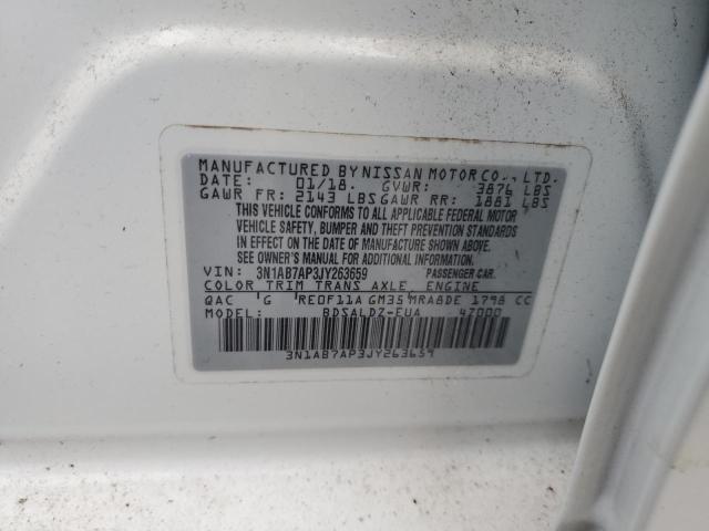 Photo 12 VIN: 3N1AB7AP3JY263659 - NISSAN SENTRA S 