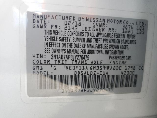 Photo 11 VIN: 3N1AB7AP3JY270479 - NISSAN SENTRA 