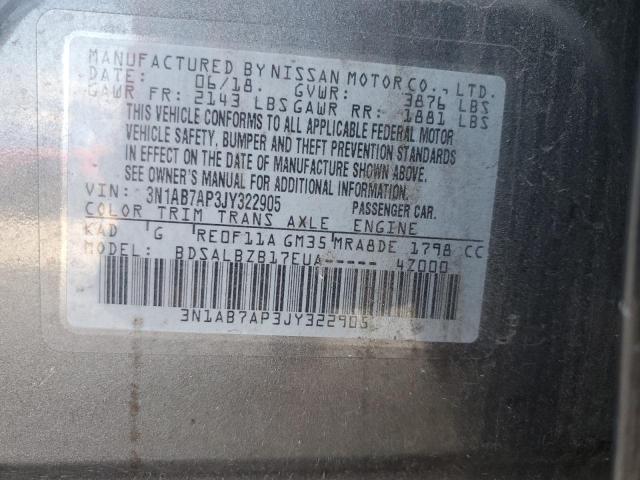 Photo 11 VIN: 3N1AB7AP3JY322905 - NISSAN SENTRA 