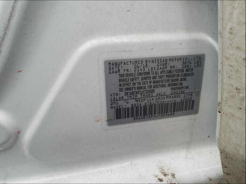 Photo 9 VIN: 3N1AB7AP3JY325688 - NISSAN SENTRA 