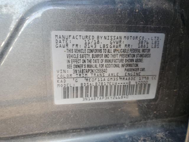 Photo 11 VIN: 3N1AB7AP3KY266840 - NISSAN SENTRA S 