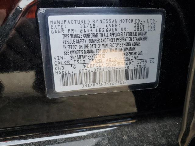 Photo 12 VIN: 3N1AB7AP3KY273612 - NISSAN SENTRA S 