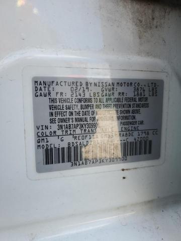 Photo 12 VIN: 3N1AB7AP3KY309900 - NISSAN SENTRA S 