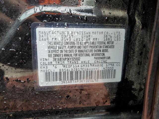 Photo 11 VIN: 3N1AB7AP3KY325692 - NISSAN SENTRA S 